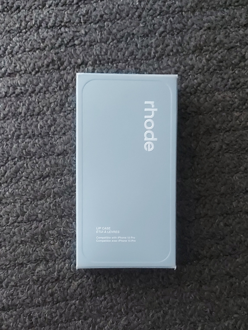 Rhode grey lip case for iPhone 15 Pro